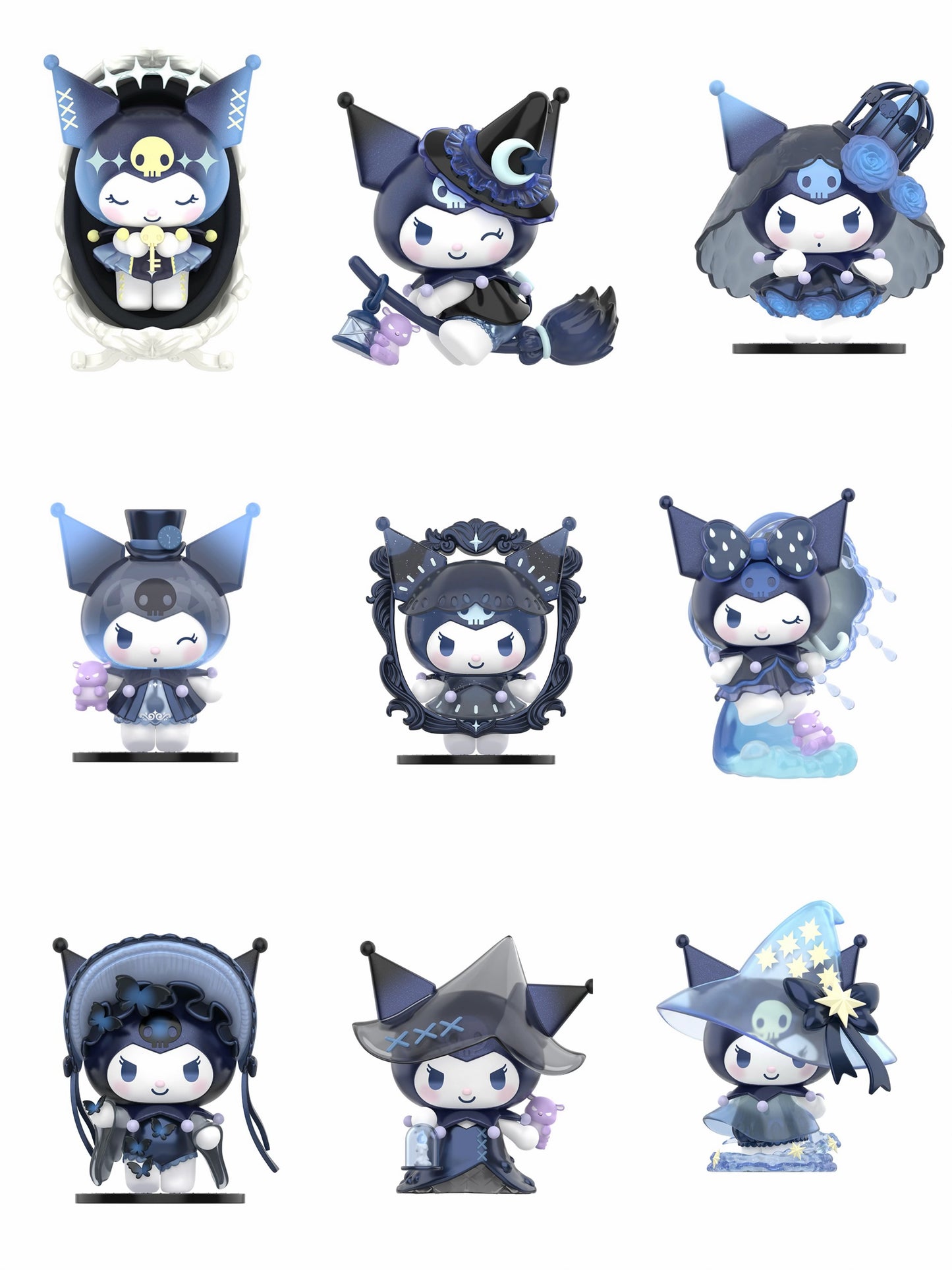TOP TOY! Kuromi The Witch's Feast Figure Series - Blind Box Asst (8 pcs full Set) - 2302804010109