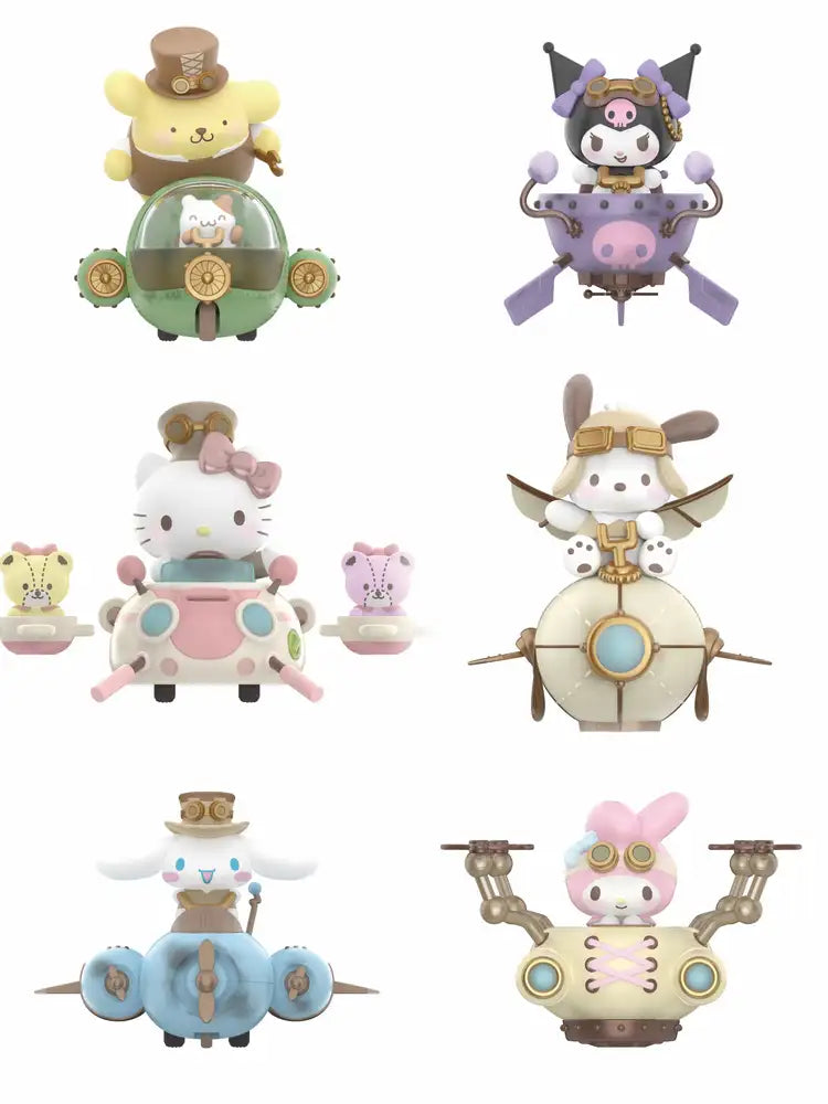 TOP TOY! Sanrio Steampunk Figure Series - Blind Box Asst (6 pcs full Set) - 2303132510101