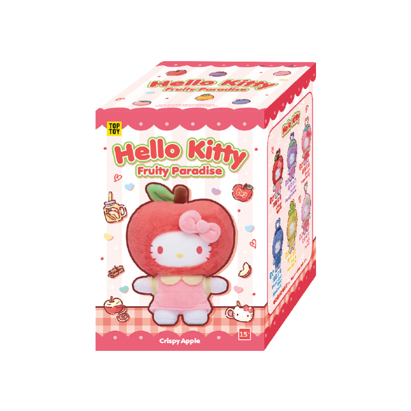 TOP TOY! Hello Kitty Fruity Paradise Vinyl Plush Pendant Series - Blind Box Asst (6 pcs full Set) - 2303445910100