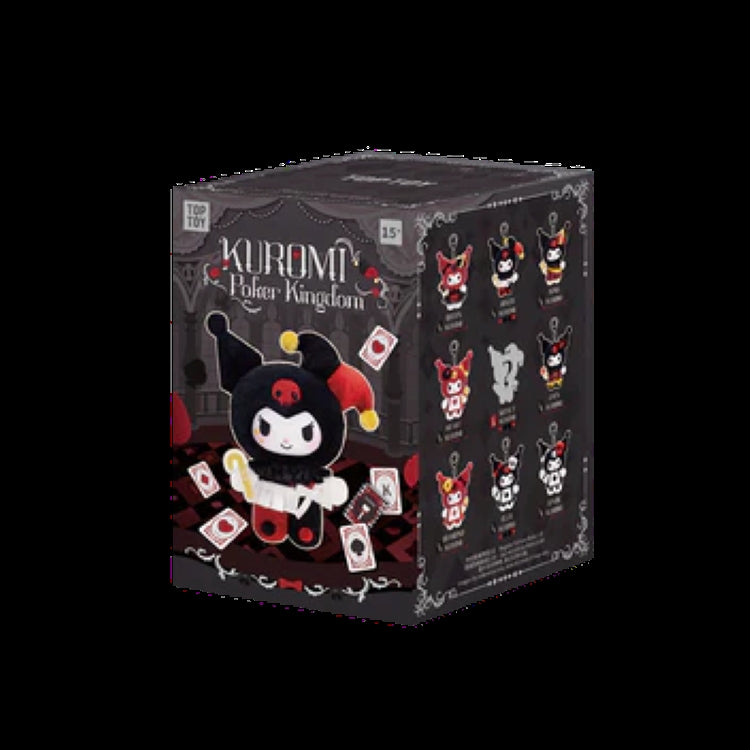 TOP TOY! Kuromi Poker Kingdom Plush Pendant Series- Blind Box Asst (8 pcs full Set) - 2304094310105