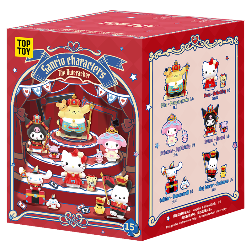 TOP TOY! Sanrio Charcters The Nutcracker Figure Series - Blind Box Asst (6 pcs full Set) - 2304131410102