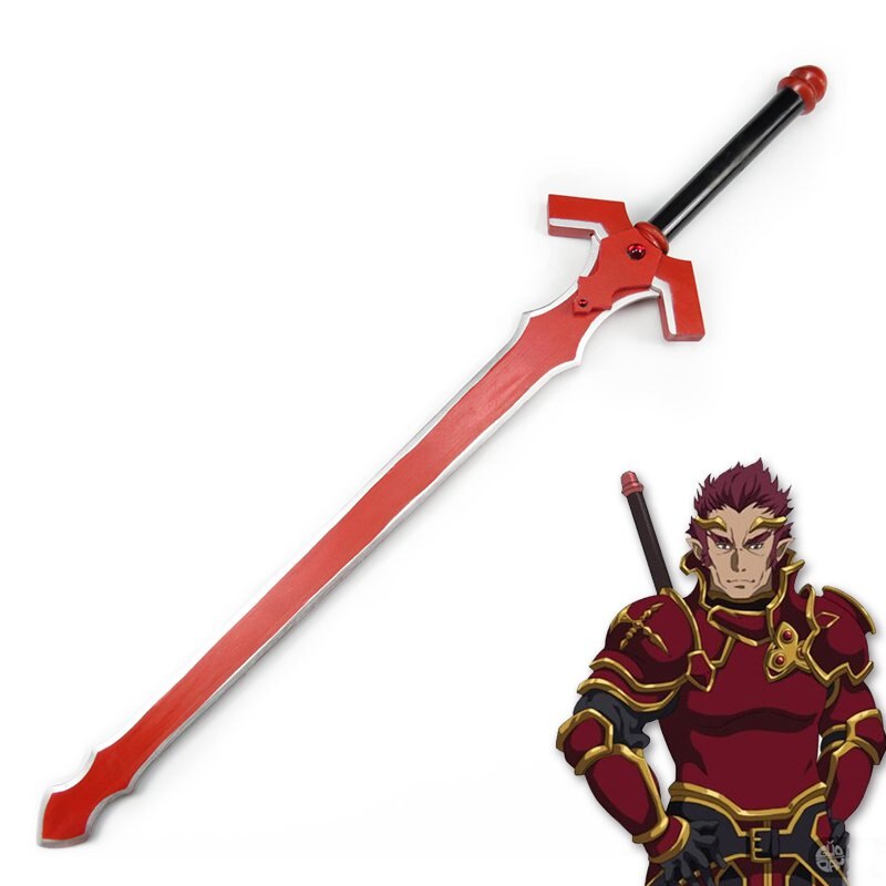 Wooden 40.5" Fantasy Red Sword - T3034