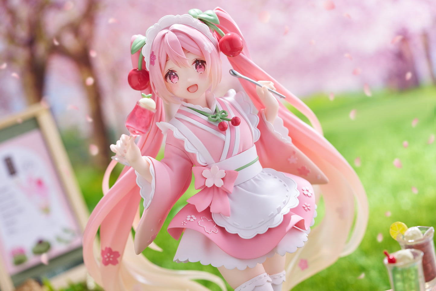 Hatsune Miku - Sakura Miku Prize Figure (Newly Written Japanese Cafe Ver.) - 451716700