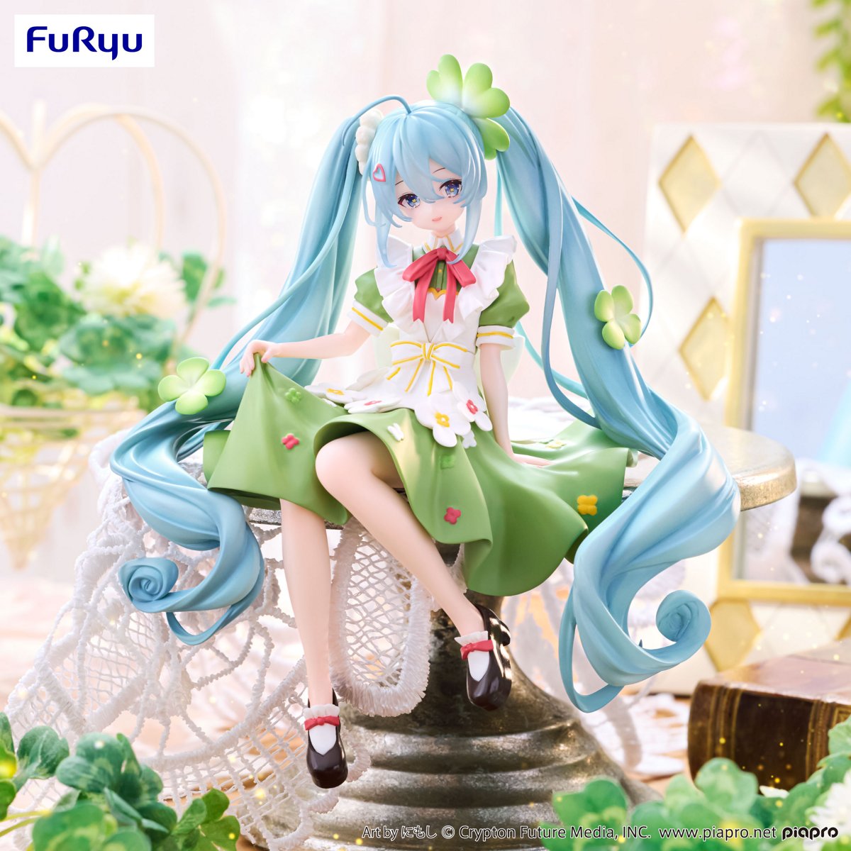 Hatsune Miku - Noodle Stopper Figure (Flower Fairy Clover Ver.)- AMU-SHP2293