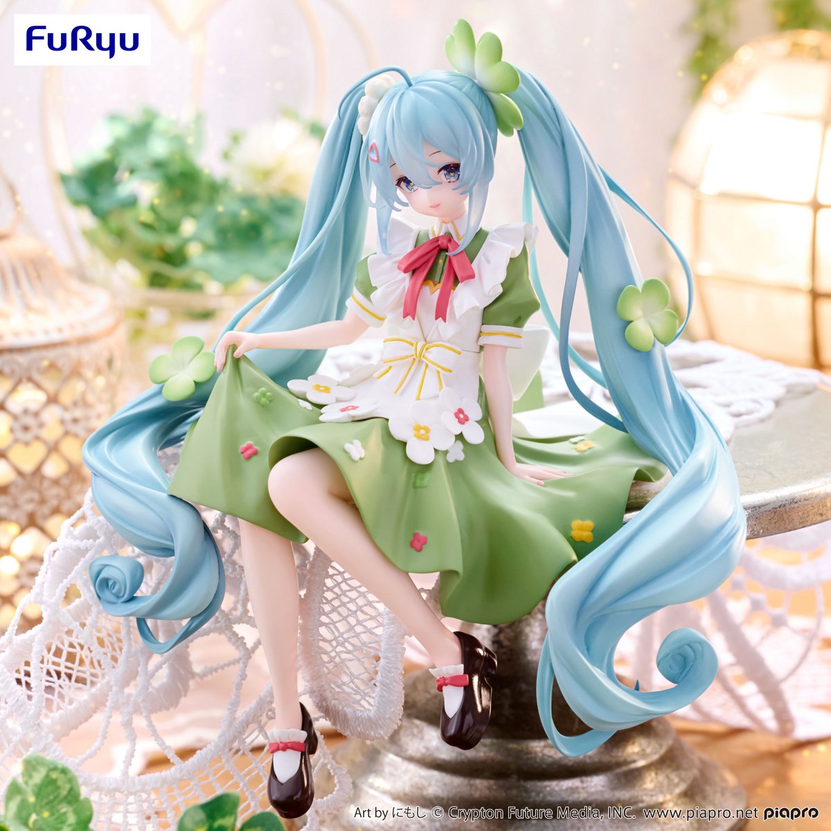Hatsune Miku - Noodle Stopper Figure (Flower Fairy Clover Ver.)- AMU-SHP2293