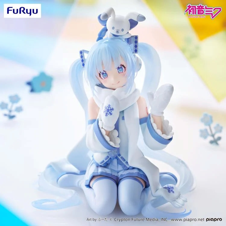 Hatsune Miku- Snow Miku (Sky Town 10th Anniversary ver.) Noodle Stopper Figure - AMU-SHP3108