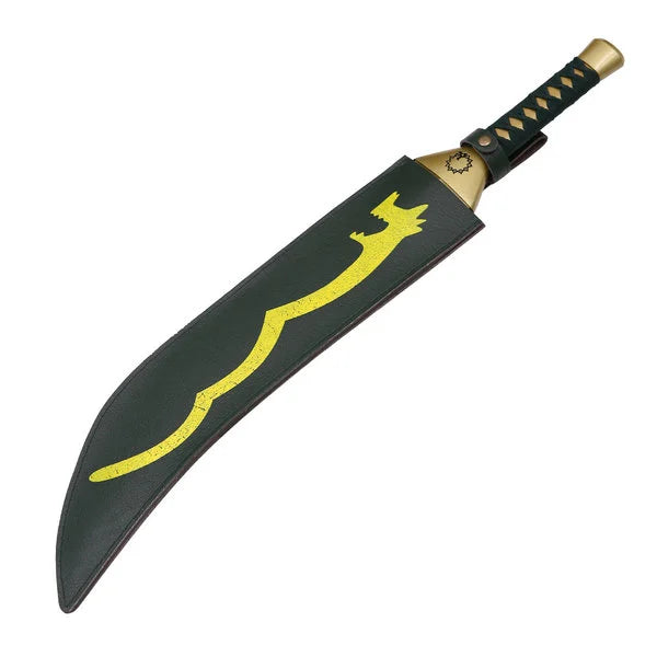 Metal 29" Fantasy Meliodas Sword w/ Faux Leather Sheath - CHF1046