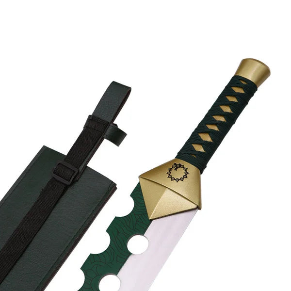 Metal 29" Fantasy Meliodas Sword w/ Faux Leather Sheath - CHF1046