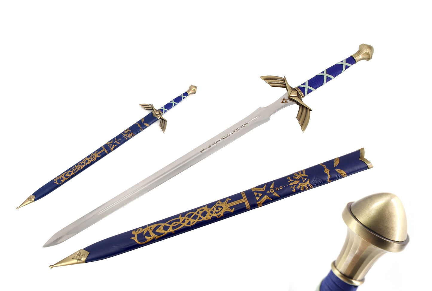 Metal 42" Fantasy Long blue Sword - CHF6213BL