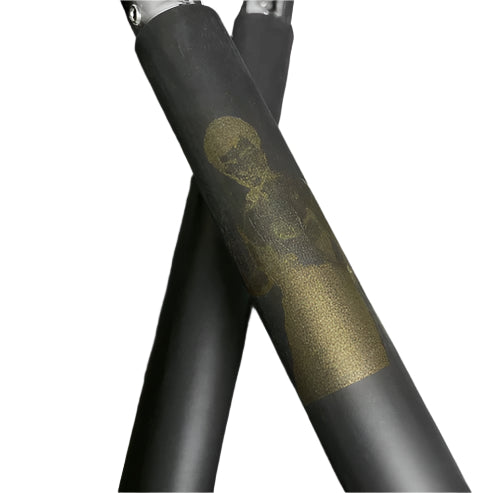 12" Bruce Lee Black Foam Nunchucks w/ Metal Chain - FNC232LE-BK