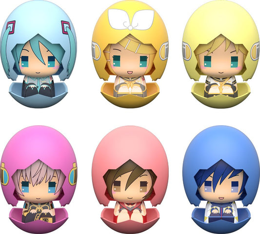 Piyokuru: Hatsune Miku 01 Box Set (6 pcs Set) Egg Capsule Keychain Mascot - G44692