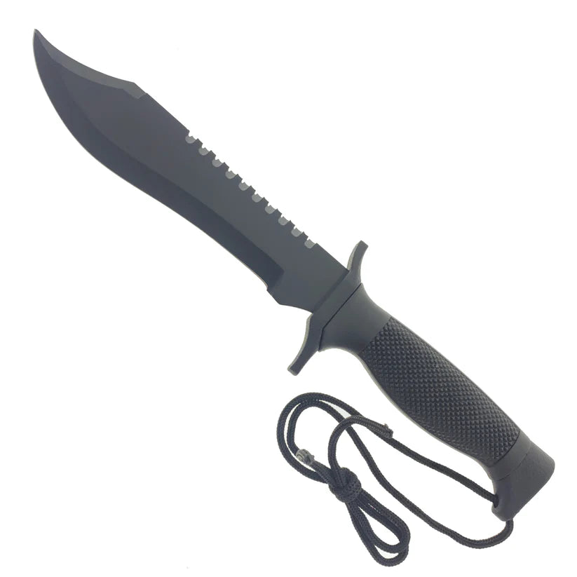 12 1/4" Hunting Knife w/ Deer ABS Sheath - KC1166BK