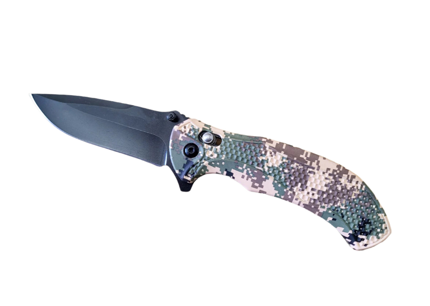 8" Spring Assisted Pocket Knife with Camo Handle - KS1510AR