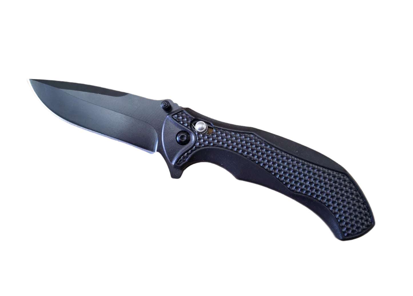 8" Spring Assisted Pocket Knife with Black Handle - KS1510BK