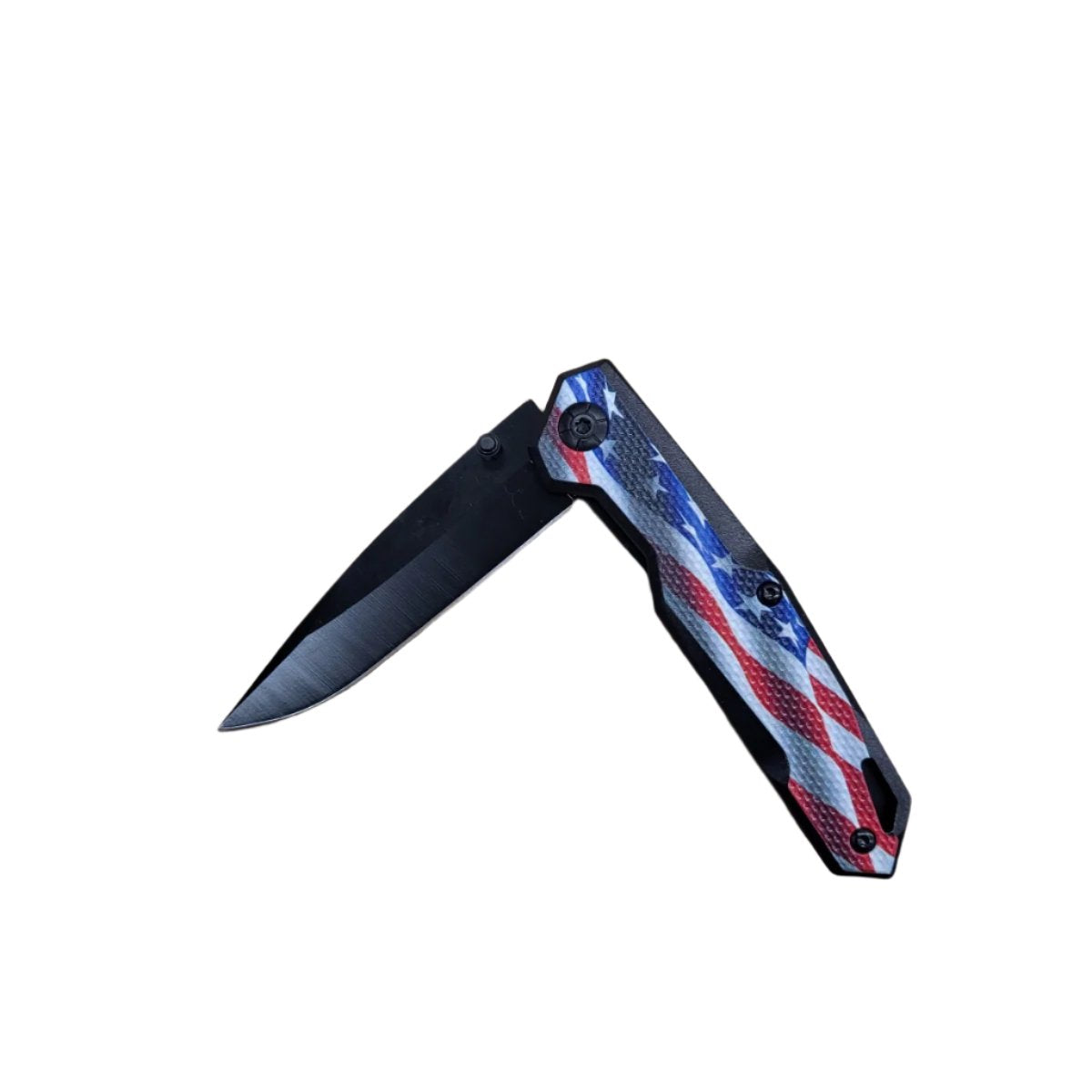 8" US Flag Spring Assisted Pocket Knife - KS2985UF