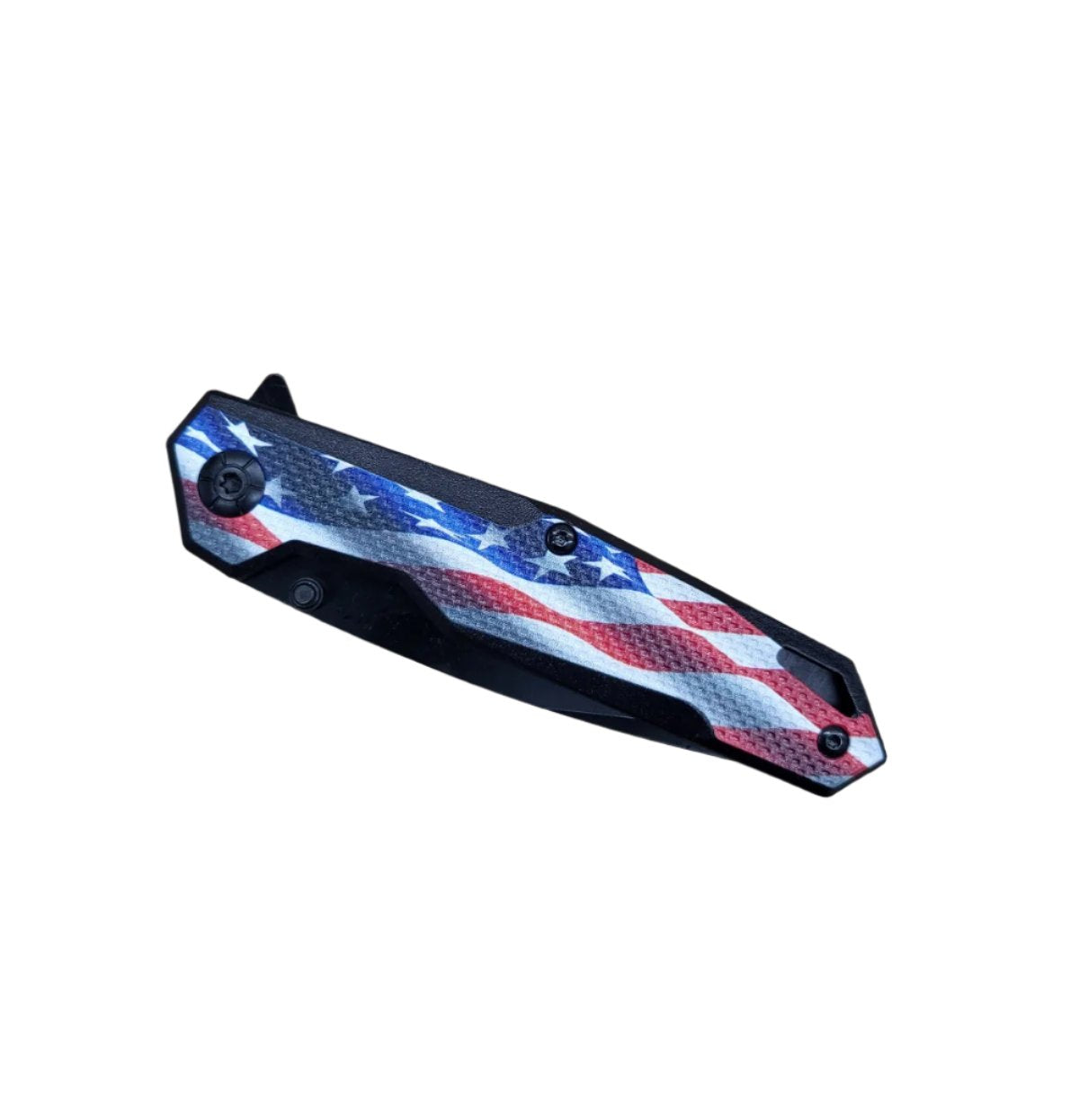 8" US Flag Spring Assisted Pocket Knife - KS2985UF