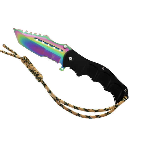 Falcon 8" Overall Rainbow Coating Metal Knife - KS3302LB