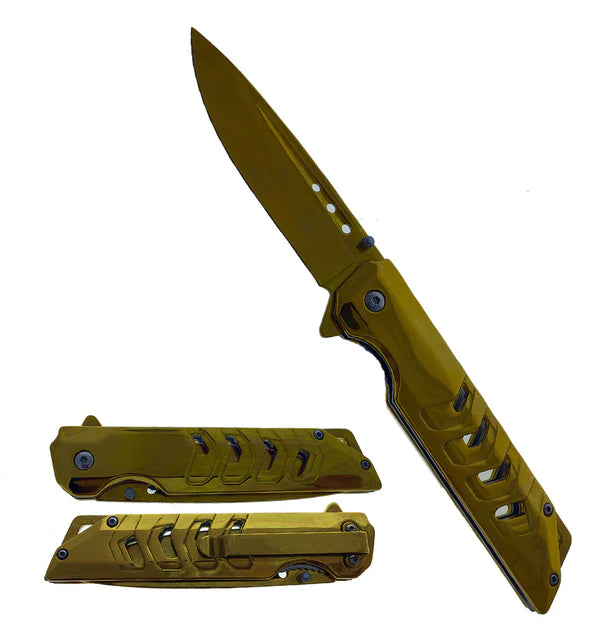  Falcon Spring Assisted Open Pocket Folding Knife With