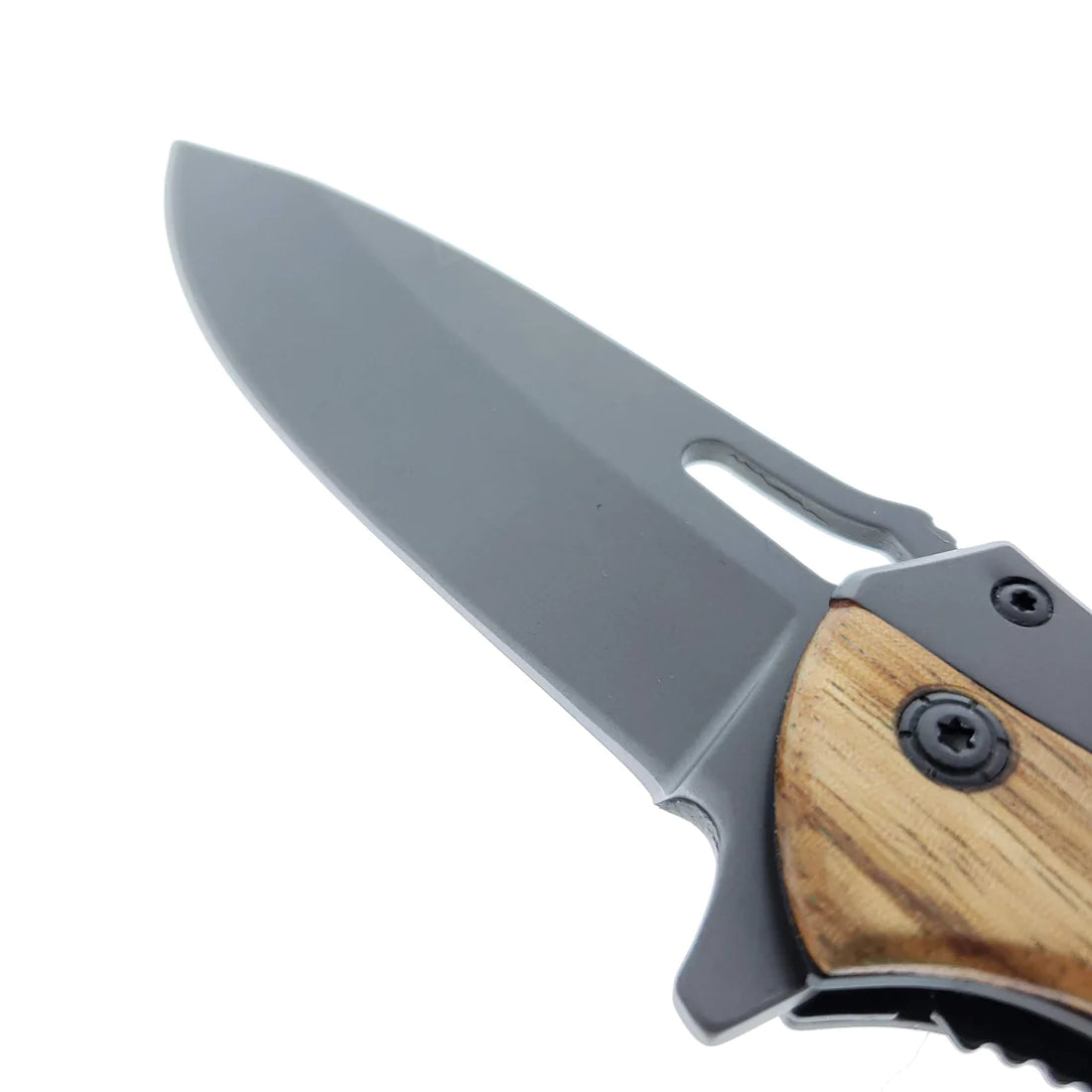 Falcon 7" Silver Blade & Silver and Wood Handle - KS5178GZB