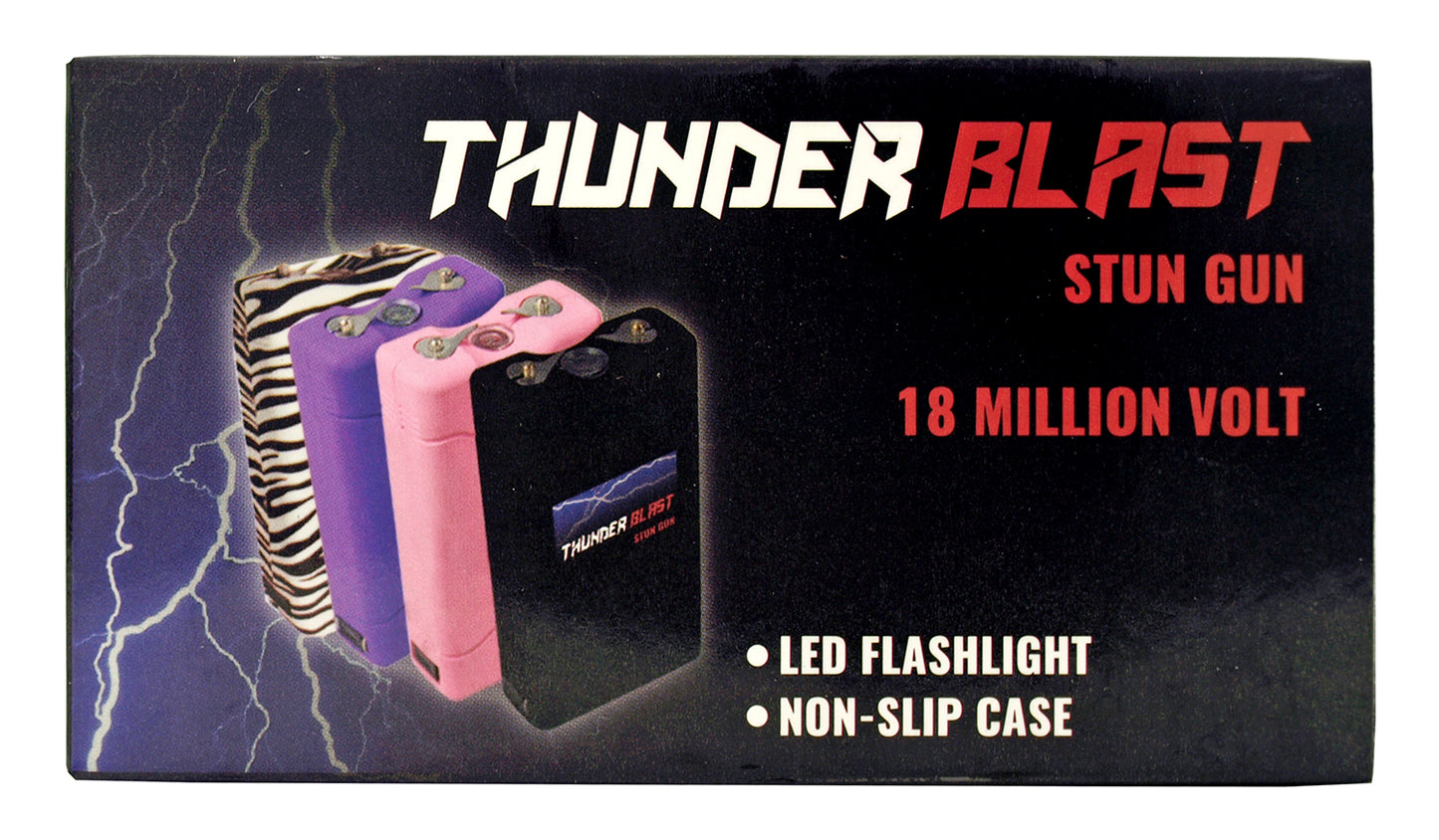 4" 18M Volt Purple stun gun with LED Flashlight - OTH/M18MPP