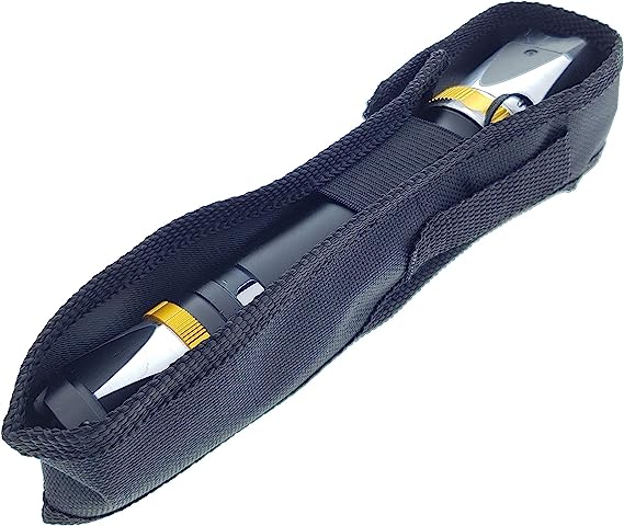 7 1/4" Black Flash Light Style Stun Gun- OTH6618