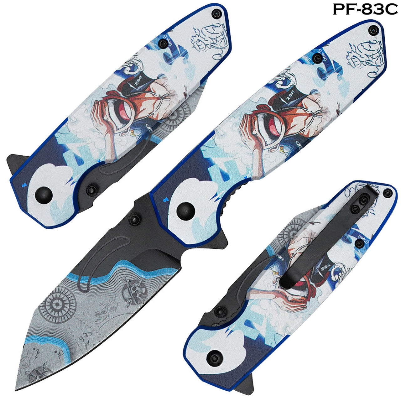7.75" Spring Assisted Fantasy Pocket Knife - PF83C