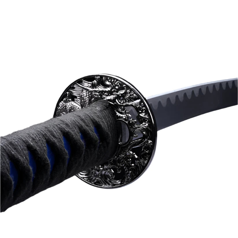 3 pcs Samurai Sword Set with Blue plastic scabbard - SA124BL