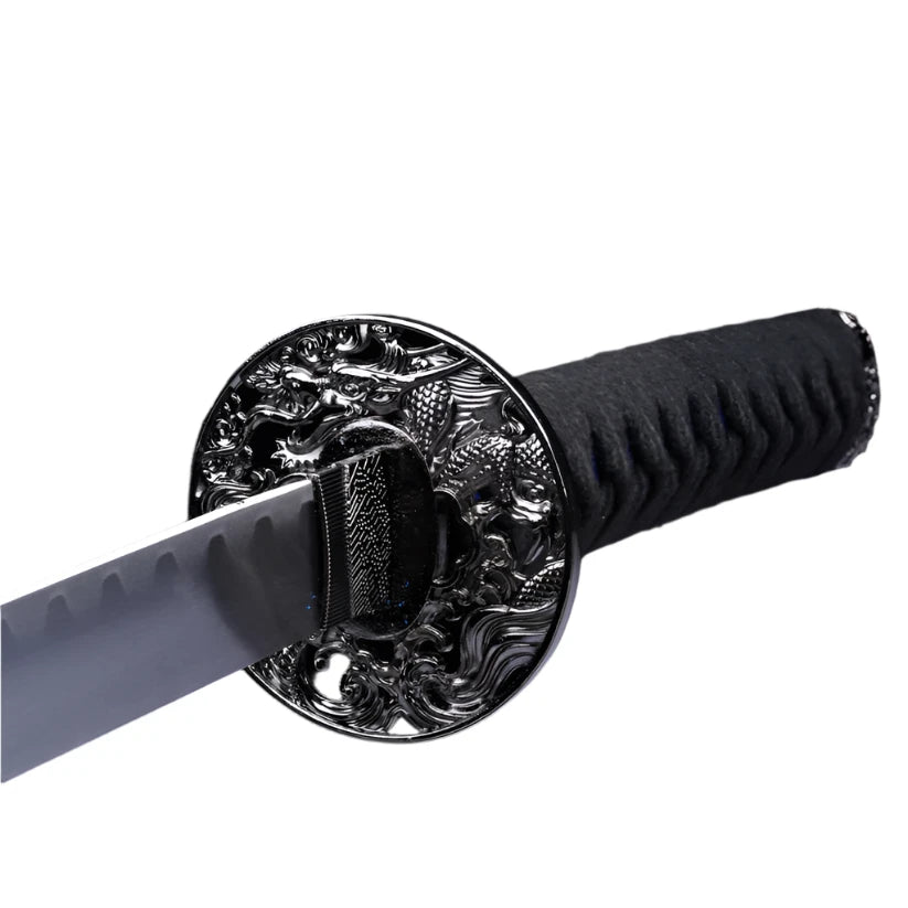 3 pcs Samurai Sword Set with Blue plastic scabbard - SA124BL