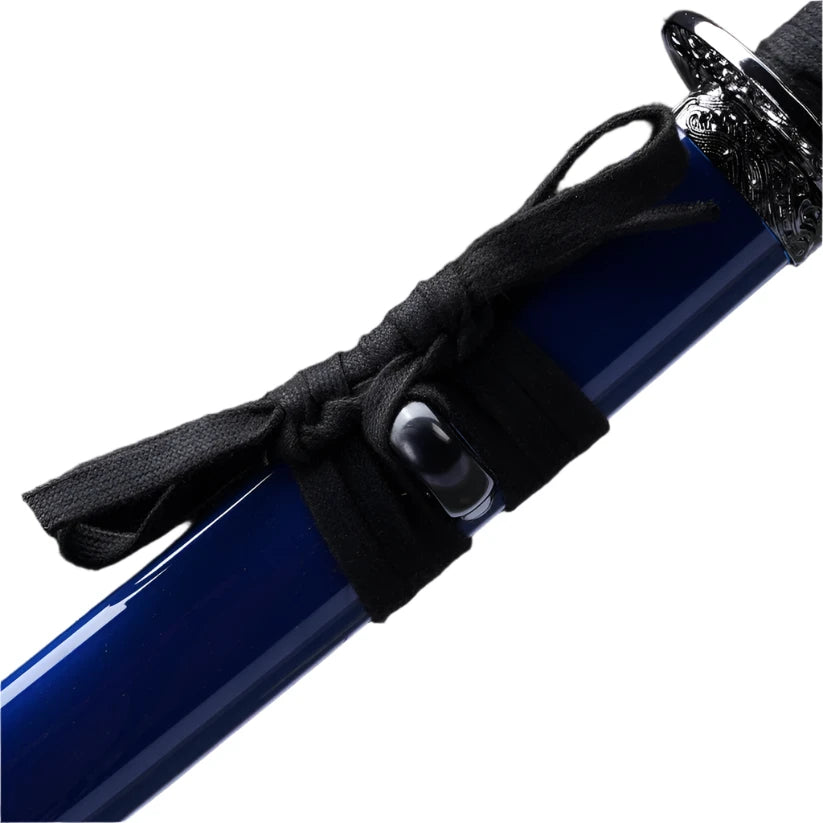 3 pcs Samurai Sword Set with Blue plastic scabbard - SA124BL