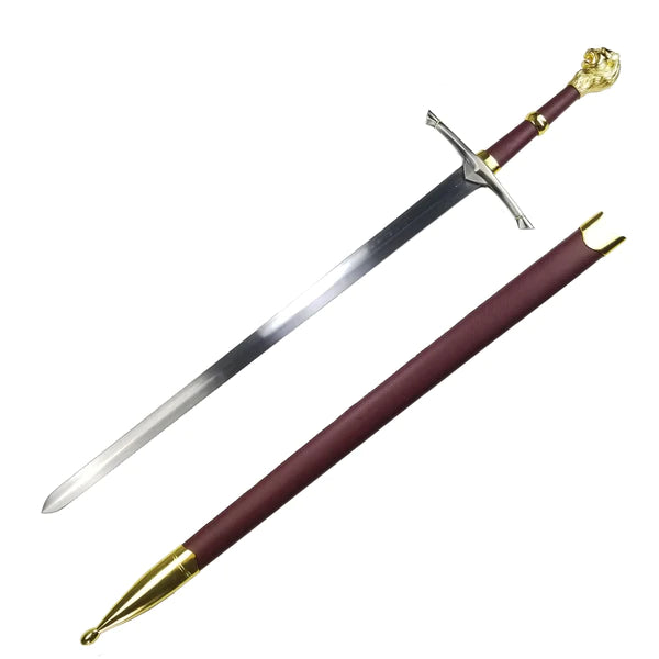39" Gold Lion head one hand sword - SB142SL