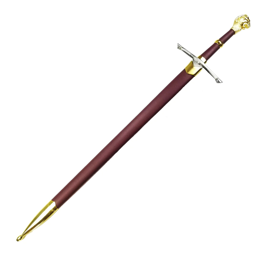 39" Gold Lion head one hand sword - SB142SL
