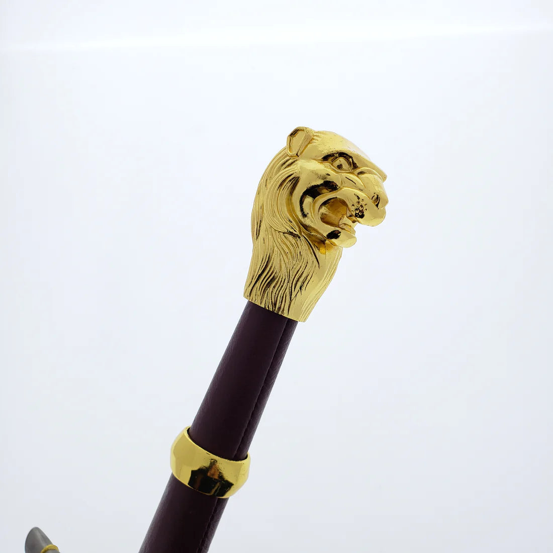 39" Gold Lion head one hand sword - SB142SL