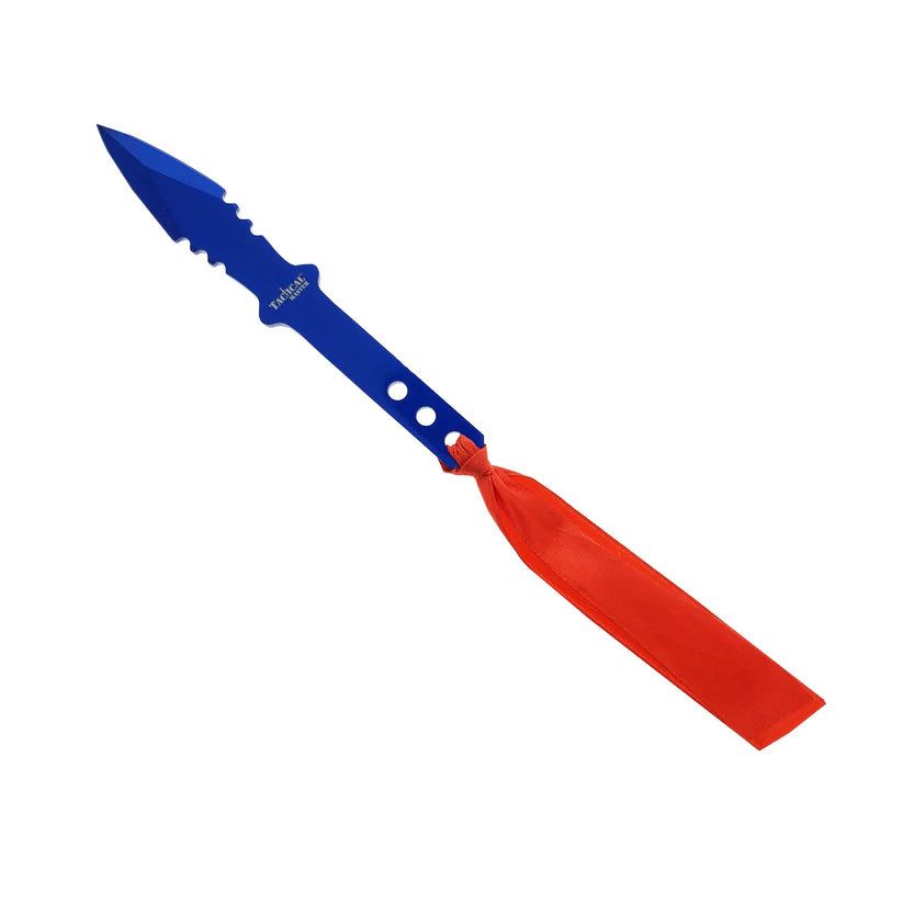 Tactical Master 27 1/2" Blue Machete with Throwing Knife - SF0033BL