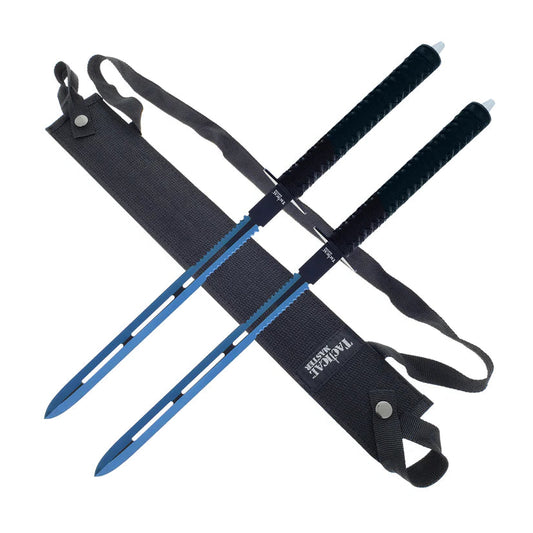 Tactical Master 25" Blue Twin Tactical swords (2 sword set) - SF7101BL