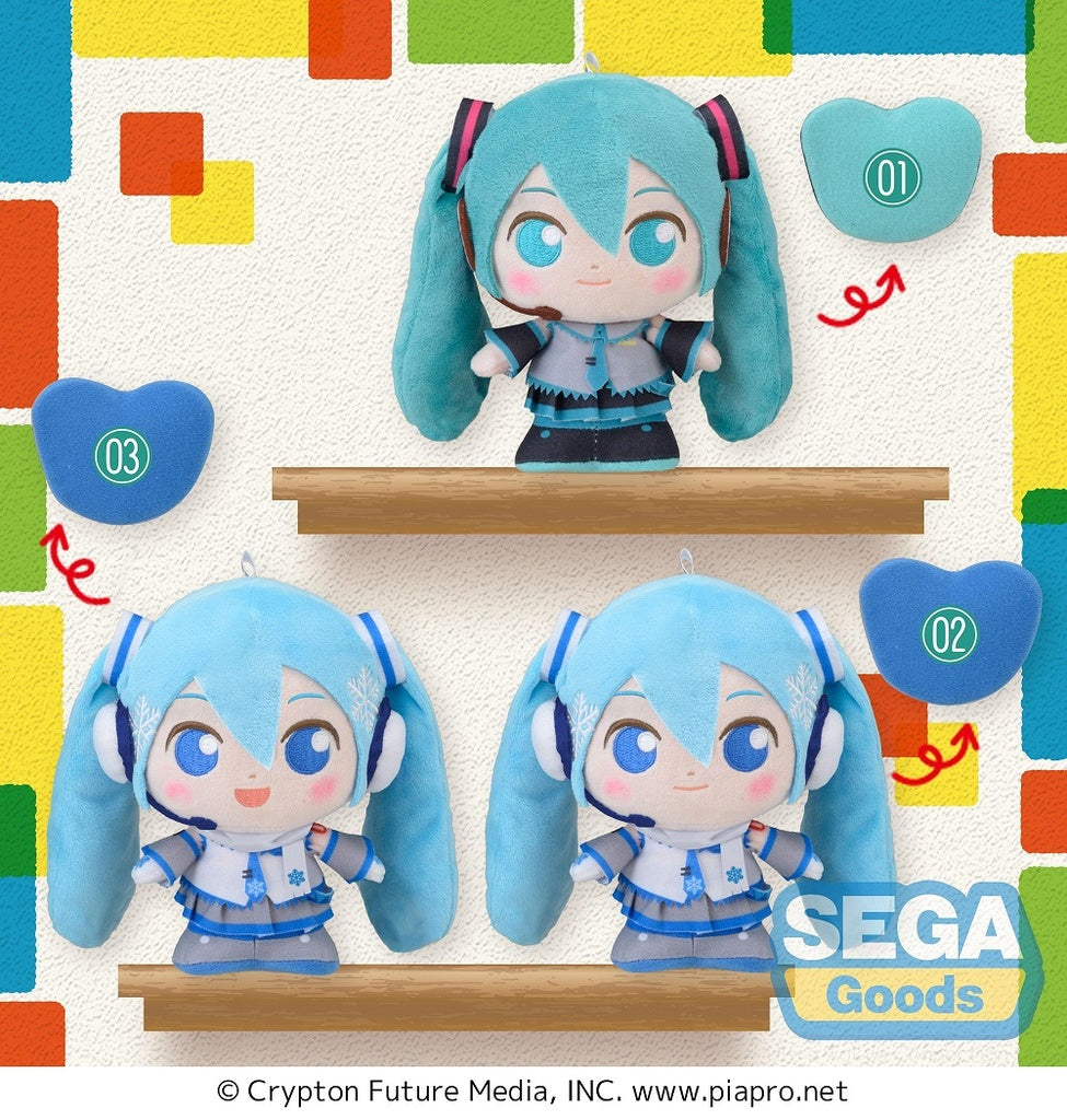 Hatsune Miku Series - MP Plush 3pc set- Hatsune Miku & Snow Miku - 115-1057644