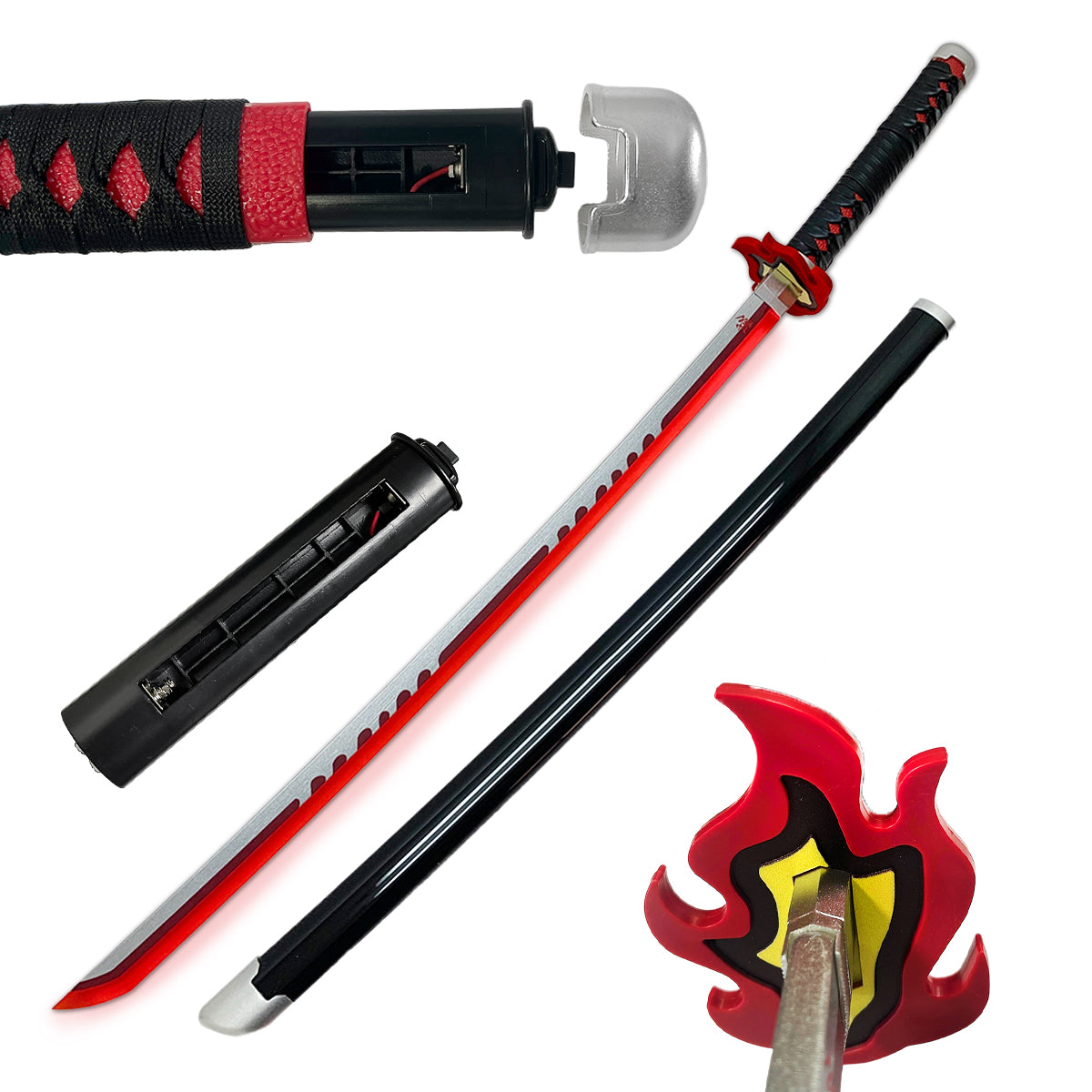 Wooden Bamboo Blade LED light Demon Sword 40"- SLW013 (T703021LED)(T703044LED)