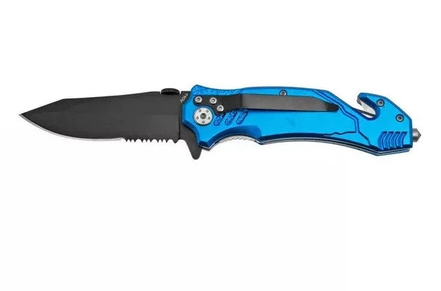 8" Spring Assist Air Force Blue Pocket Knife - T1047051AF