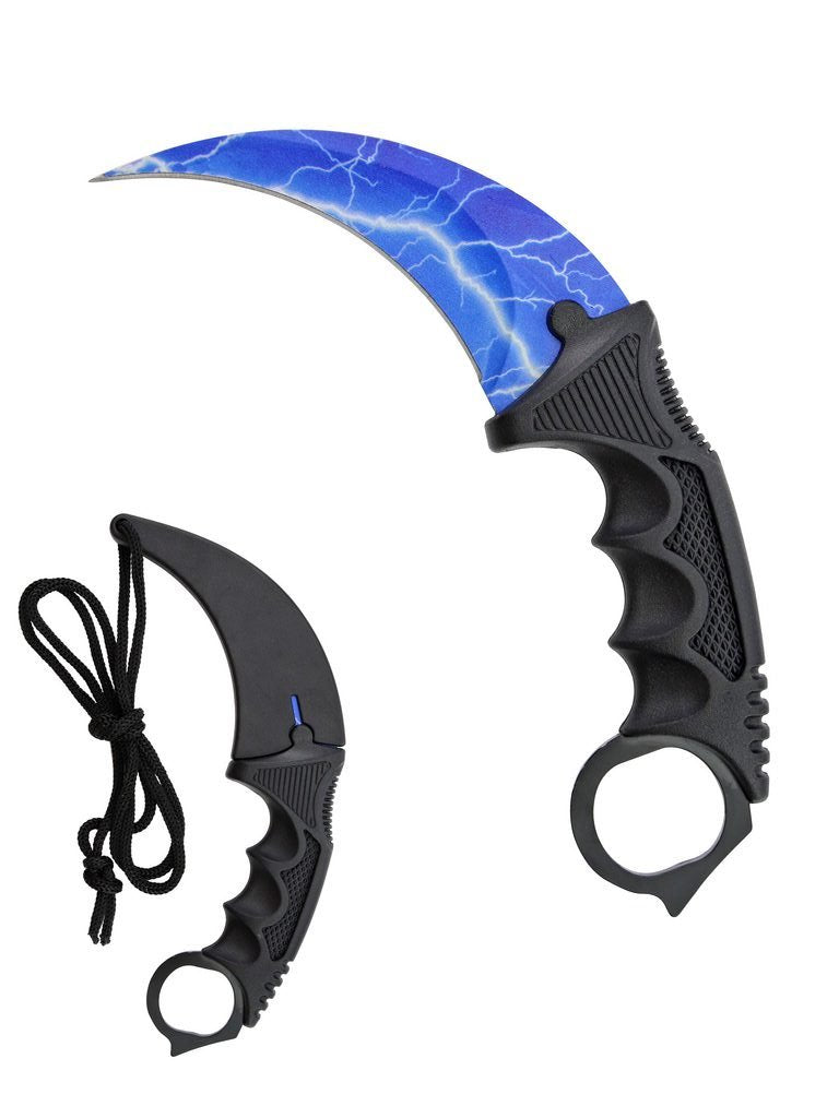 7 1/2″ Karambit Hunting Knife BK/ Lightning- T222002BK-7