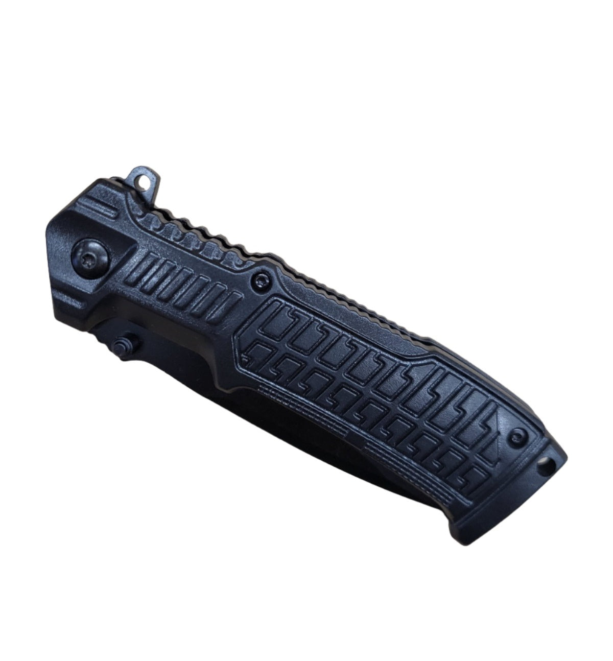 8 1/2″ Spring Assisted Knife Drop Point Half Serrated Knife - T271659