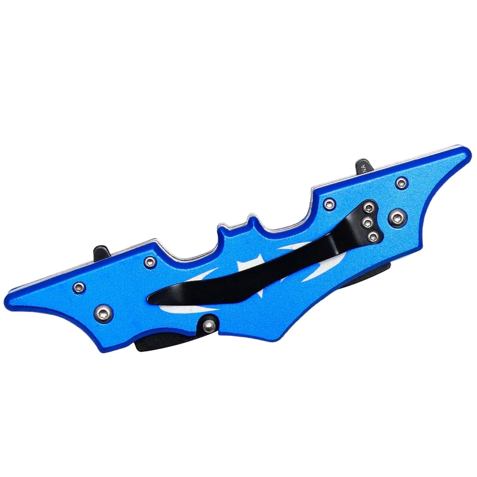5.75" Dual Blue/ Black Blade Spring Assist Knife - T273065BL-BK