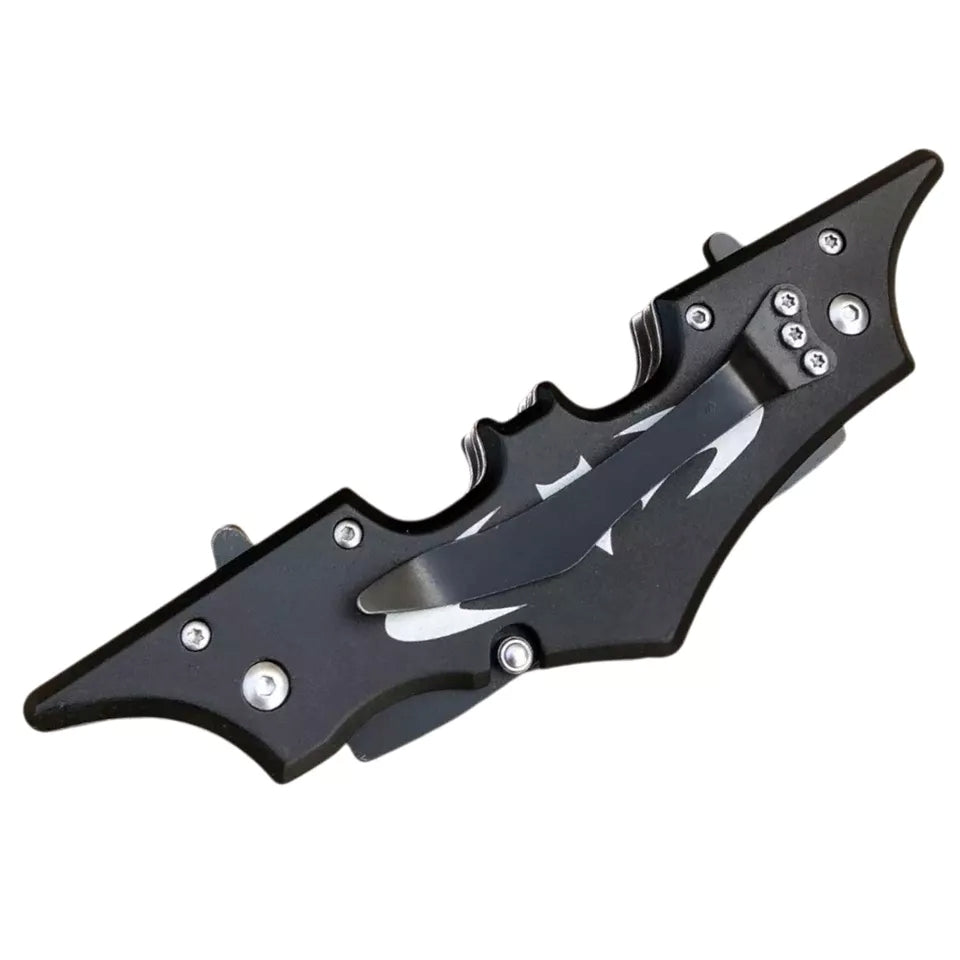 5.75" Dual Black/ Black Blade Spring Assist Knife - T273065BK-1