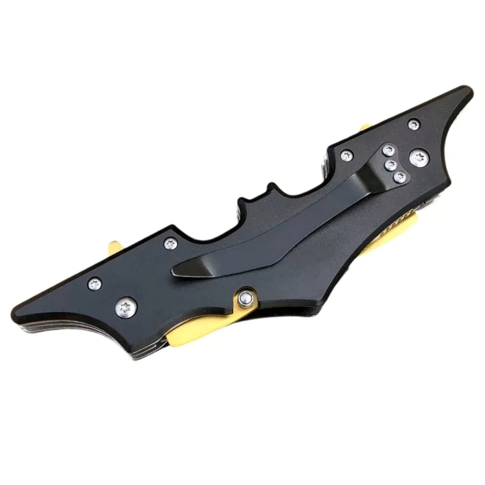 5.75" Dual Black/ Gold Blade Spring Assist Knife - T273065COL