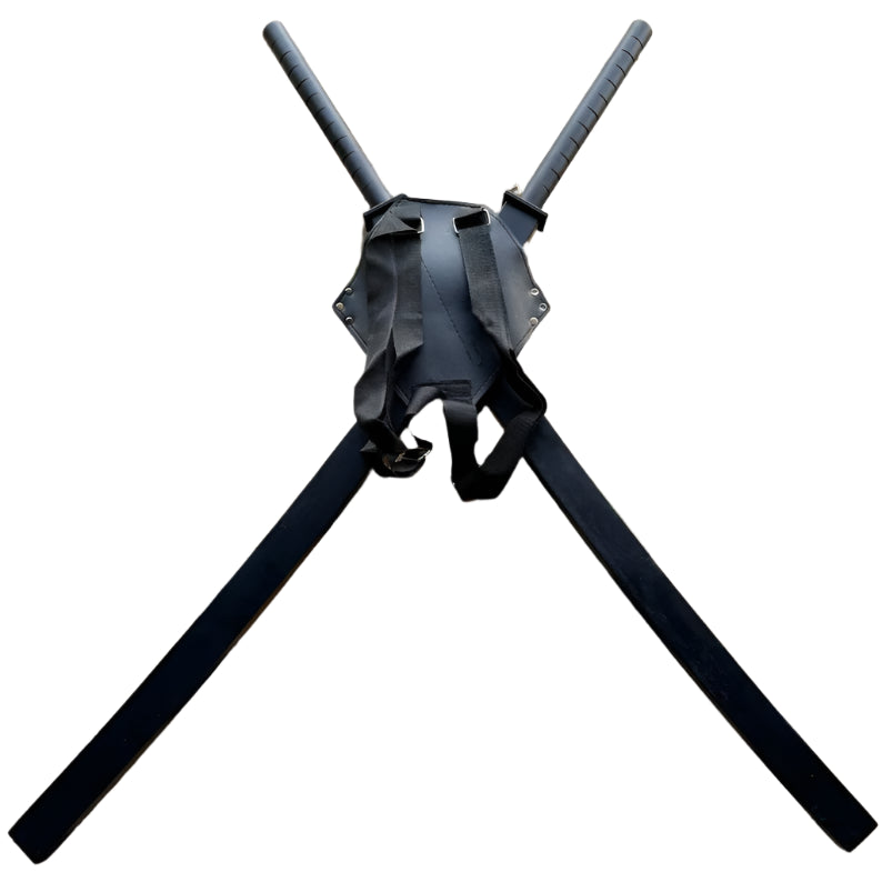 Metal 41” Samurai Ninja set of two Swords with Carrying back Strap - T633028SET