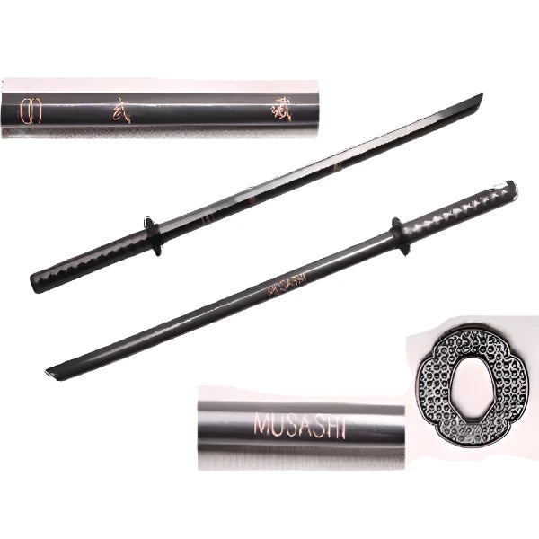 40" Black Wooden Samurai Sword (Musashi) - W016MU