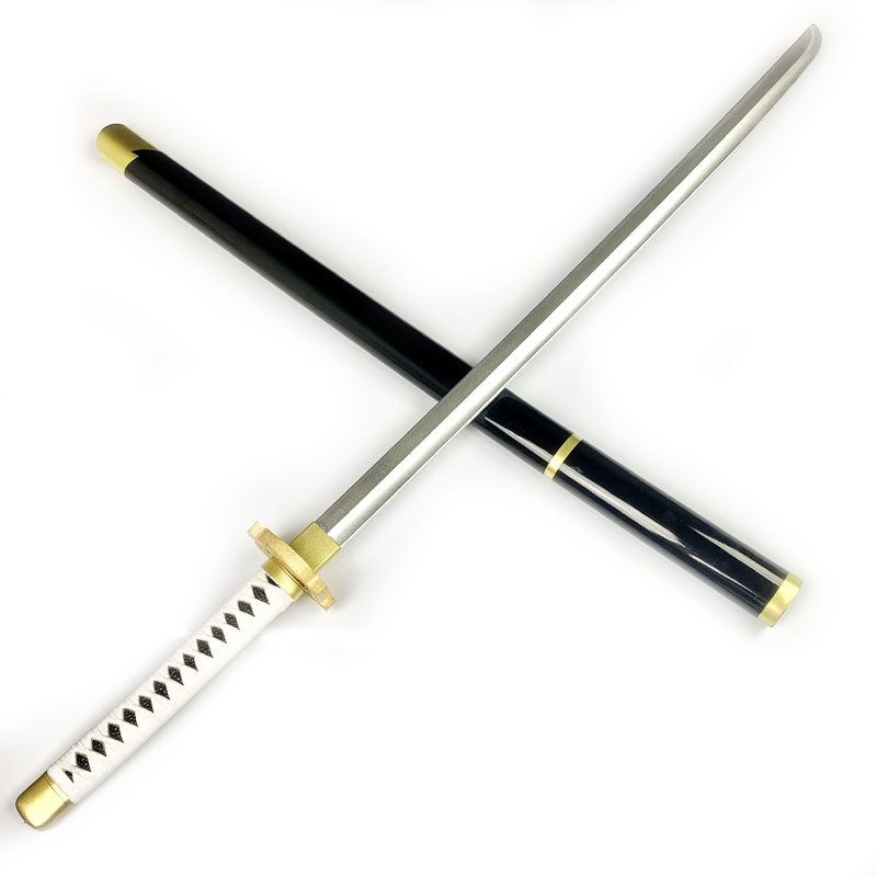 Foam 40" Samurai Warrior Sword with Sheath - Black and White - FYC1602
