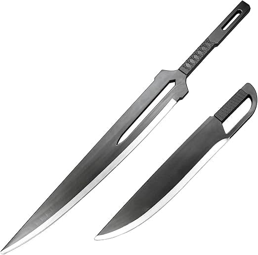 Foam 27.5" & 39" Fantasy Black Cleaver Swords (2 pc set)- G-FSB83