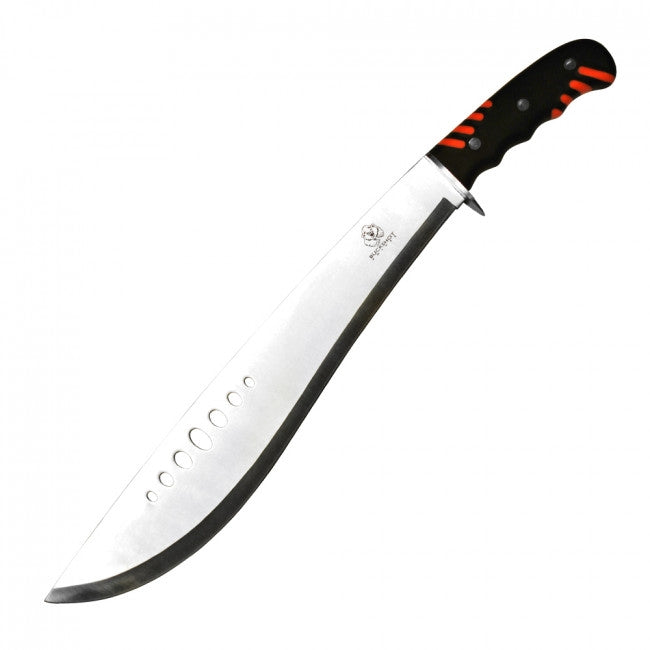 21" Machete with 7 holes on the blade and rubber handle - K1030-11