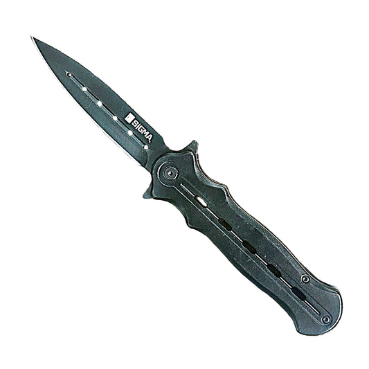 8.5" Ball Bearing Black Titanium Coated Pocket Knife - KSB111BK