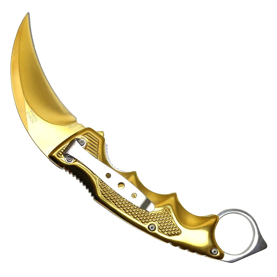 9" Gold Blade Spring Assisted Knife - PF32GD