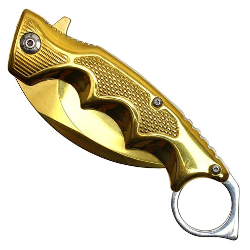 9" Gold Blade Spring Assisted Knife - PF32GD